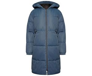 Dare 2b Indulgent women's long coat jacket, water-repellent recycled material, full zip with 2 low zip pockets, hood and elastic cuffs , Orion Grey , Taille fabricant : 8 ( FR: 36 )