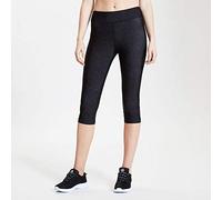 Dare 2b Legging Technique Design Influential Extensible, Léger et Respirant avec Coupe Ergonomique et Longueur 3/4 Trousers Femme Black Molecular FR: S (Taille Fabricant: 10)