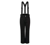 Dare 2b Outmove II Pantalon de Ski Imperméable, Isolant et Respirant avec Coutures Cousues-collées, Bretelles détachable et Guêtres Intégrées Salopettes Enfant Black FR: S (Taille Fabricant: 3-4)