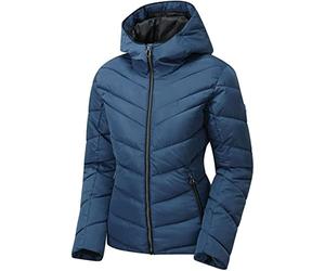 Dare 2b Reputable Veste matelassée Isolante avec Capuche Jackets Waterproof Insulated Femme Dark Denim FR: 2XL (Taille Fabricant: 18)