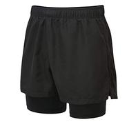 Dare 2b Short Technique Recreate Léger et Extensible avec Second Short intérieur et Propriété de séchage Rapide Shorts Homme Black FR: XS (Taille Fabricant: XS)