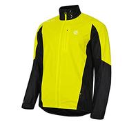 Dare 2b Veste Cycle Réfléchissante zippée Mediant Jackets Waterproof Shell Homme Fluro Yellow/Black FR: XS (Taille Fabricant: XS)