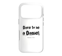Dare to Be A Daniel Verse de la Bible Courageous Faith Coque pour iPhone 17 Pro