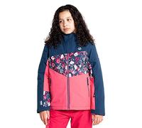 Dare2b Humor II Jacket Veste de ski enfant, Tissu recyclé imperméable et respirant, Jupe pare-neige, Coutures étanchées, 2 poches basses zippées, Capuche technique ajustable
