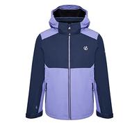 Dare2b Impose III Jacket Veste de ski enfant, Tissu recyclé imperméable et respirant, Jupe pare-neige, Coutures étanchées, 2 poches basses zippées, Capuche technique ajustable