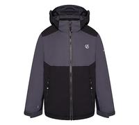 Dare2b Impose III Jacket Veste de ski enfant, Tissu recyclé imperméable et respirant, Jupe pare-neige, Coutures étanchées, 2 poches basses zippées, Capuche technique ajustable