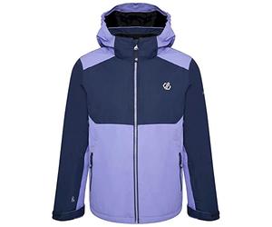 Dare2b Impose III Jacket Veste de ski enfant, Tissu recyclé imperméable et respirant, Jupe pare-neige, Coutures étanchées, 2 poches basses zippées, Capuche technique ajustable