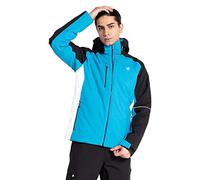 Dare2b Remit Jacket Veste de ski pour homme, tissu recyclé imperméable et respirant, jupe pare-neige, coutures étanches, 2 poches inférieures zippées, capuche technique réglable
