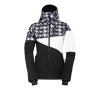Dare2b Womens Ice III Jacket Veste de Ski, Imprimé Dents de Chien Noires, 40 Femme