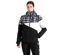 Dare2b Womens Ice III Jacket Veste de Ski, Imprimé Dents de Chien Noires, 46 Femme