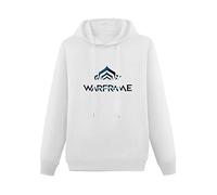 DAREN Men's Video Game Warframe Hoodies Sweatshirt White M