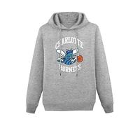 DAREN Rose Sigrid Mens Charlotte Hornets Hoodies Sweatshirt Gray XL