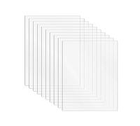 DARENYI 10 Pièces Plaque Acrylique Transparente 1mm Feuilles Acryliques Transparentes pour Verre du Cadre Photo L'affichage des Projets Peinture (15 x 10 cm)