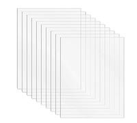DARENYI 10 Pièces Plexiglass Plaque Transparent 1mm Plaque Plexiglas Feuilles Acryliques Transparentes en Plexiglas pour Verre du Cadre Photo L'affichage Des Projets Peinture (25 x 20 cm)