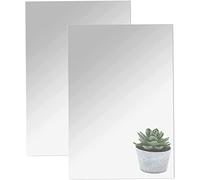 DARENYI 2 Pièces Miroir Muraux Autocollant 40 X 30 cm Acrylique Miroir Adhésif Porte Miroir Mural Autocollant pour Salle de Bain, Salon, Chambre