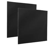 DARENYI 2 Pièces Plaque Acrylique 3 mm Plaque Acrylique Noir Plaques Acryliques pour Remplacement du Verre, Présentation de Projet, Peinture (30 x 30 cm)