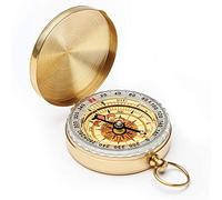 DARENYI Boussole de Navigation Randonnée Boussole Lumineuse Boussole de Poche en Métal pour Camping en Plein Air Navigation, Orientation et Survie