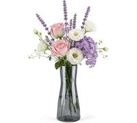 DARENYI Grand Vase pour La DéCoration De Table, 26,5cm Vase Moderne Gris pour Centre De Table, Vase à Fleurs Minimaliste, Vases Decoratifs pour Decoration Mariage Anniversaire Home Salon Parti