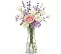 DARENYI Grand Vase pour La DéCoration De Table, 26,5cm Vase Moderne Transparent pour Centre De Table, Vase à Fleurs Minimaliste, Vases Decoratifs pour Decoration Mariage Anniversaire Home Salon Parti