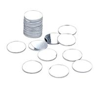 DARENYI Lot de 20 miroirs autocollants 6 cm Sans cadre Pour la maison, la chambre et le salon