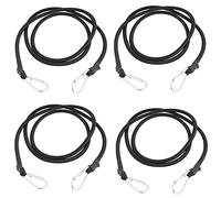 DARENYI Lot de 4 tendeurs avec Crochets de 60 cm avec Mousqueton, Sangles élastiques Robustes pour Camping, vélos, Moto, Bagages, Porte-Bagages de Toit