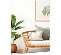 DARENYI Miroir Mural, Miroir en Verre Auto-adhésif, Miroir adhésif HD, miroirs en Verre Carreaux, Film adhésif pour Les Toilettes, Salle de Bain, Salon