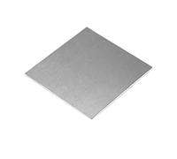 DARENYI Tôle d'acier inoxydable 304 10 x 10cm Panneau d'acier carré 3mm Petit panneau d'acier inoxydable pour la réparation, la soudure, le projet, l'artisanat etc(3.9 Inch x 3.9 Inch)