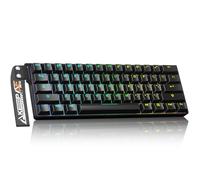 DAREU EK60 HE Clavier Magnétiques Gaming, Précision RT de 0,01 mm Rapid Trigger, 60% QWERTY Clavier Gamer Filaire 8000Hz Polling Rate, RGB, avec Strap Décoratif Amovible, pour PC/Mac(Noir)