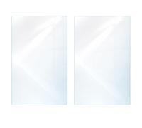 DarHaus Cache-plaque en verre 30 x 52 cm je 40x52cm pour cuisinières électriques ou à induction, plaque de protection anti-éclaboussures, planche à découper décorative, Transparente