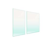 DarHaus Cache-plaque en verre 30 x 52 cm je 60x52cm pour cuisinières électriques ou à induction, plaque de protection anti-éclaboussures, planche à découper décorative, Transparente