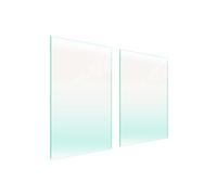 DarHaus Cache-plaque en verre 35 x 52 cm je 30x52cm pour cuisinières électriques ou à induction, plaque de protection anti-éclaboussures, planche à découper décorative, Transparente