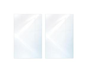 DarHaus Cache-plaque en verre 35 x 52 cm je 30x52cm pour cuisinières électriques ou à induction, plaque de protection anti-éclaboussures, planche à découper décorative, Transparente