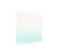 DarHaus Cache-plaque en verre 50 x 52 cm pour cuisinières électriques ou à induction, plaque de protection anti-éclaboussures, planche à découper décorative, Transparente