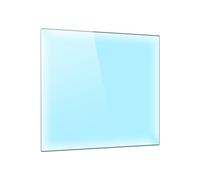 DarHaus Cache-plaque en verre 60 x 52 cm pour cuisinières électriques ou à induction, plaque de protection anti-éclaboussures, planche à découper décorative, Transparente