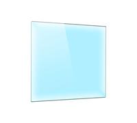 DarHaus Cache-plaque en verre 60 x 65 cm pour cuisinières électriques ou à induction, plaque de protection anti-éclaboussures, planche à découper décorative, Transparente