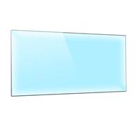 DarHaus Cache-plaque en verre 90 x 52 cm pour cuisinières électriques ou à induction, plaque de protection anti-éclaboussures, planche à découper décorative, Transparente