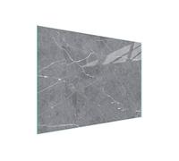 DarHaus Couvercle pour plaque de cuisson universelle en céramique, à induction, Planche à découper en verre 40 x 30 cm, protection anti-éclaboussures, plaque en verre, cuisine, Marbre Gris