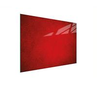 DarHaus Couvercle pour plaque de cuisson universelle en céramique, à induction, Planche à découper en verre 30 x 22 cm, protection anti-éclaboussures, plaque en verre, cuisine, Rouge