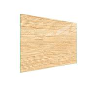 DarHaus Couvercle pour plaque de cuisson universelle en céramique, à induction, Planche à découper en verre 40 x 30 cm, protection anti-éclaboussures, plaque en verre, cuisine, Bois Beige