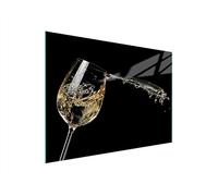 DarHaus Couvercle pour plaque de cuisson universelle en céramique, à induction, Planche à découper en verre 40 x 30 cm, protection anti-éclaboussures, plaque en verre, cuisine, Vin Noir