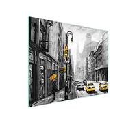 DarHaus Planche à découper en verre 52 x 40 cm Ville New York