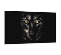 DarHaus Plaque de protection pour plaque de cuisson - 80 x 52 cm - 1 pièce - Protection contre les éclaboussures - Planche à découper - Loup Noir