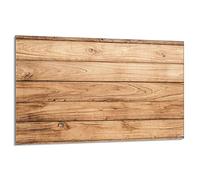 DarHaus Plaque de protection pour plaque de cuisson - 80 x 52 cm - 1 pièce - Protection contre les éclaboussures - Planche à découper - Bois Brun