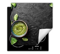 DarHaus Plaque de protection pour plaque induction, tapis de protection pour plaque vitrocéramique 50x52 cm - ardoise - basilic