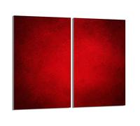DarHaus Plaque de protection universelle pour plaque de cuisson 2x30x52cm Pour plaques de cuisson Protection contre les éclaboussures Planche a découper en verre trempé Décoration, Rouge