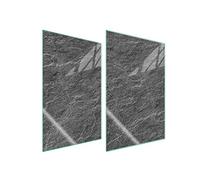 DarHaus Plaque de protection universelle pour plaque de cuisson 2x35x52cm Pour plaques de cuisson Protection contre les éclaboussures Planche a découper en verre trempé Décoration, Ardoise Gris