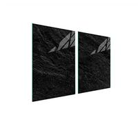 DarHaus Plaque de protection universelle pour plaque de cuisson 2x45x52cm Pour plaques de cuisson Protection contre les éclaboussures Planche découper en verre trempé Décoration, Ardoise Noir