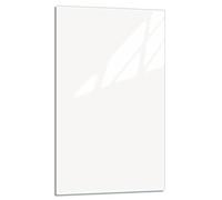 DarHaus Plaque de recouvrement, 30 x 52 cm, en verre, pour cuisinières électrique, à induction ; convient comme décoration, protection anti-éclaboussures ou planche à découper, Blanche