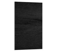 DarHaus Plaque de recouvrement, 30 x 52 cm, en verre, pour cuisinières électrique, à induction, convient comme décoration, protection anti-éclaboussures ou planche à découper, Bois Noir