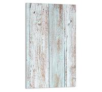 DarHaus Plaque de recouvrement, 30 x 52 cm, en verre, pour cuisinières électrique, à induction, convient comme décoration, protection anti-éclaboussures ou planche à découper, Bois Coloré